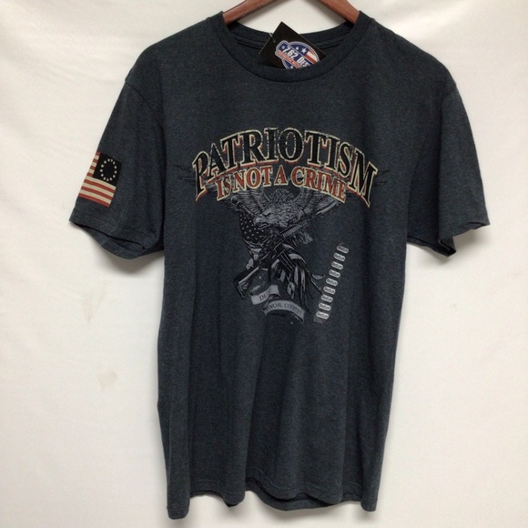 Patriotism Is Not A Crime med Mens t shirt 7.62 Design Tactical Military Apparel - Picture 1 of 7